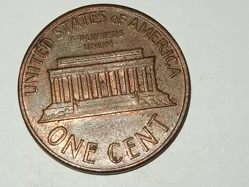 One Cent – 1968 – Lincoln - Fehlprägung (am oberen Rand zu hoch geprägt)