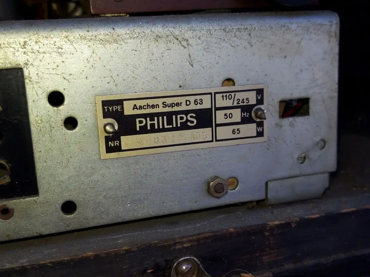 Philips Aachen Super D 63 - Baujahr 1939/40 - Röhrenradio - RARITÄTA 14