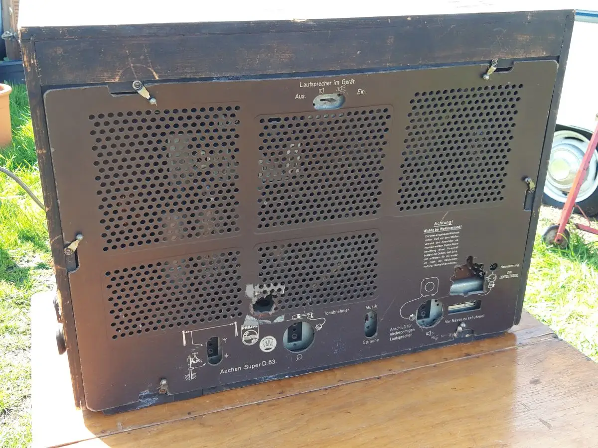 Philips Aachen Super D 63 - Baujahr 1939/40 - Röhrenradio - RARITÄTA 16