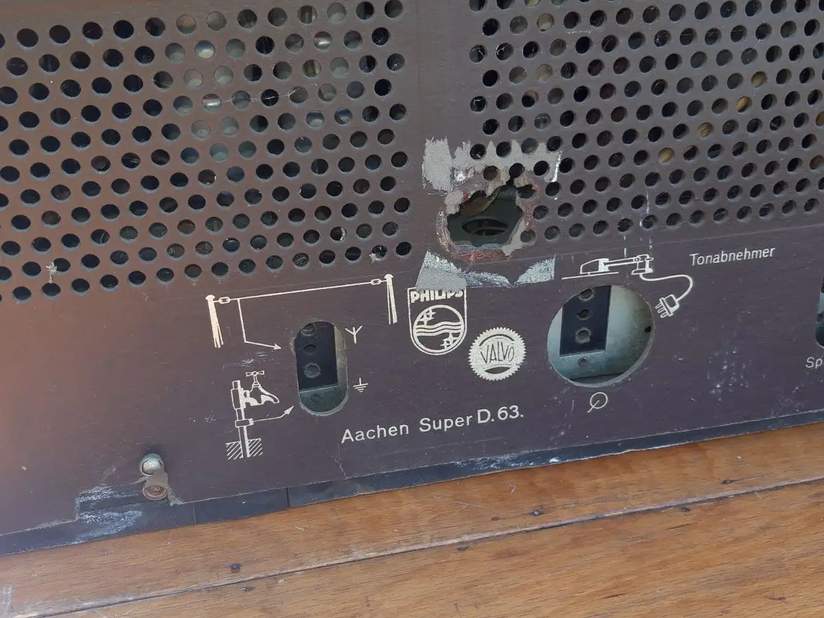 Philips Aachen Super D 63 - Baujahr 1939/40 - Röhrenradio - RARITÄTA 17