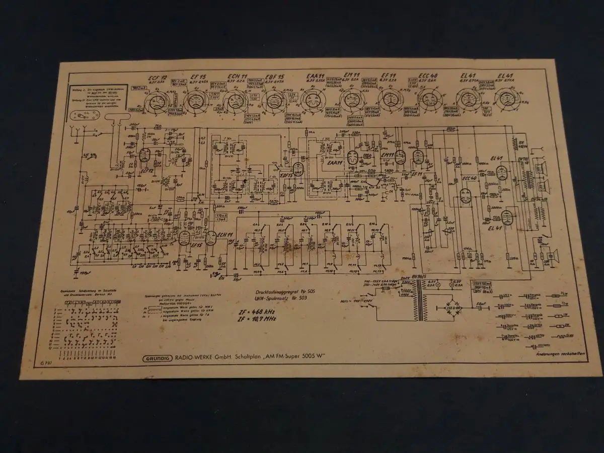 Grundig Typ 5005W - Röhrenradio 22