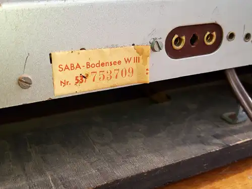 Saba Bodensee WIII - Röhrenradio