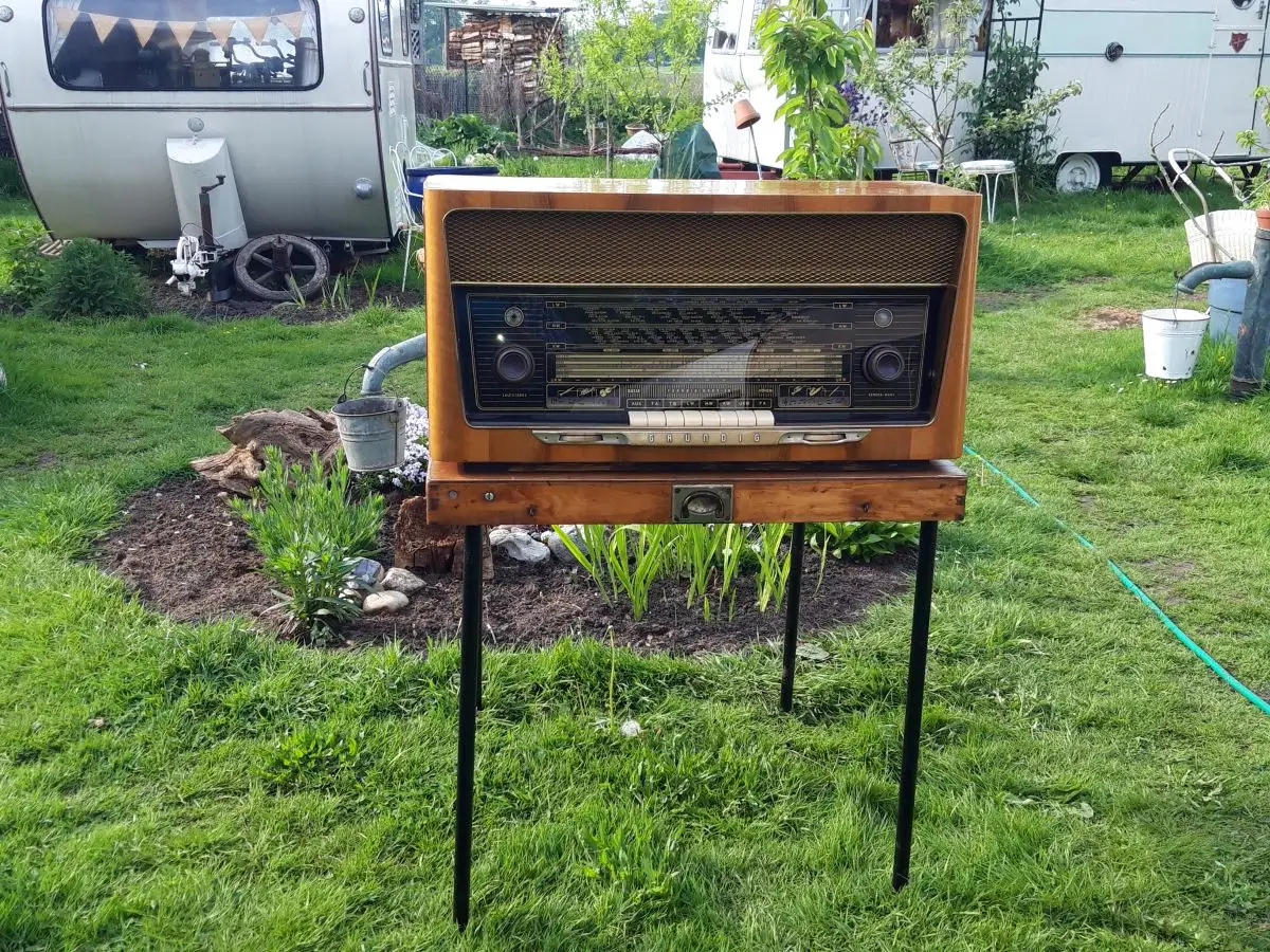  Grundig Type 3090/56 „Fern-Dirigent“ - seltenes, helles Gehäuse - Röhrenradio 1
