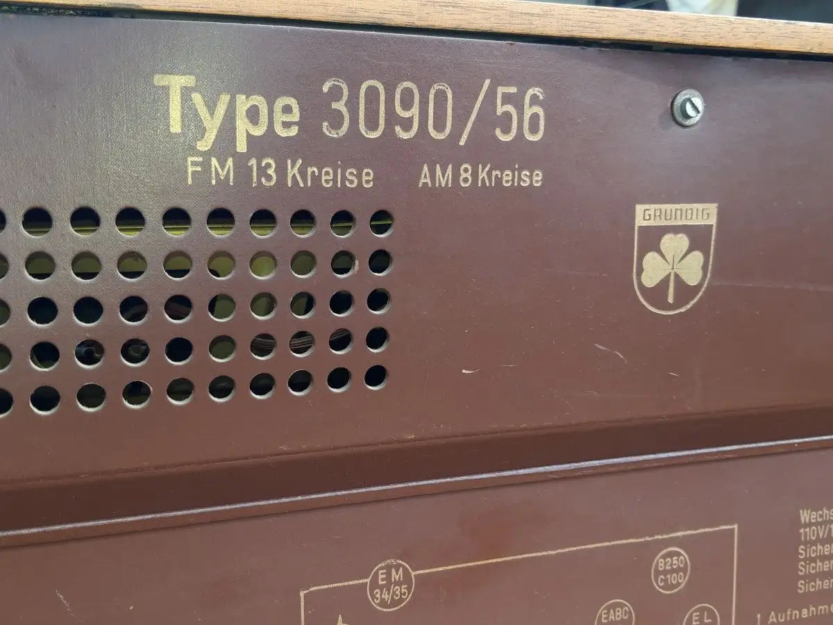  Grundig Type 3090/56 „Fern-Dirigent“ - seltenes, helles Gehäuse - Röhrenradio 20