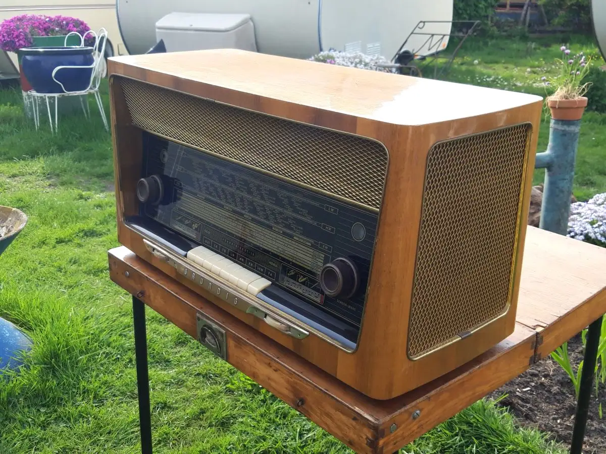  Grundig Type 3090/56 „Fern-Dirigent“ - seltenes, helles Gehäuse - Röhrenradio 3