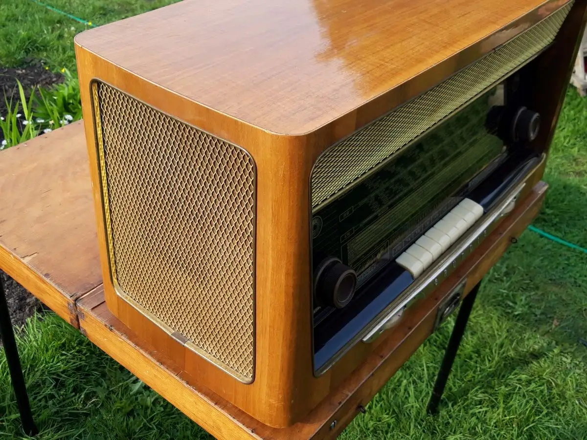  Grundig Type 3090/56 „Fern-Dirigent“ - seltenes, helles Gehäuse - Röhrenradio 6