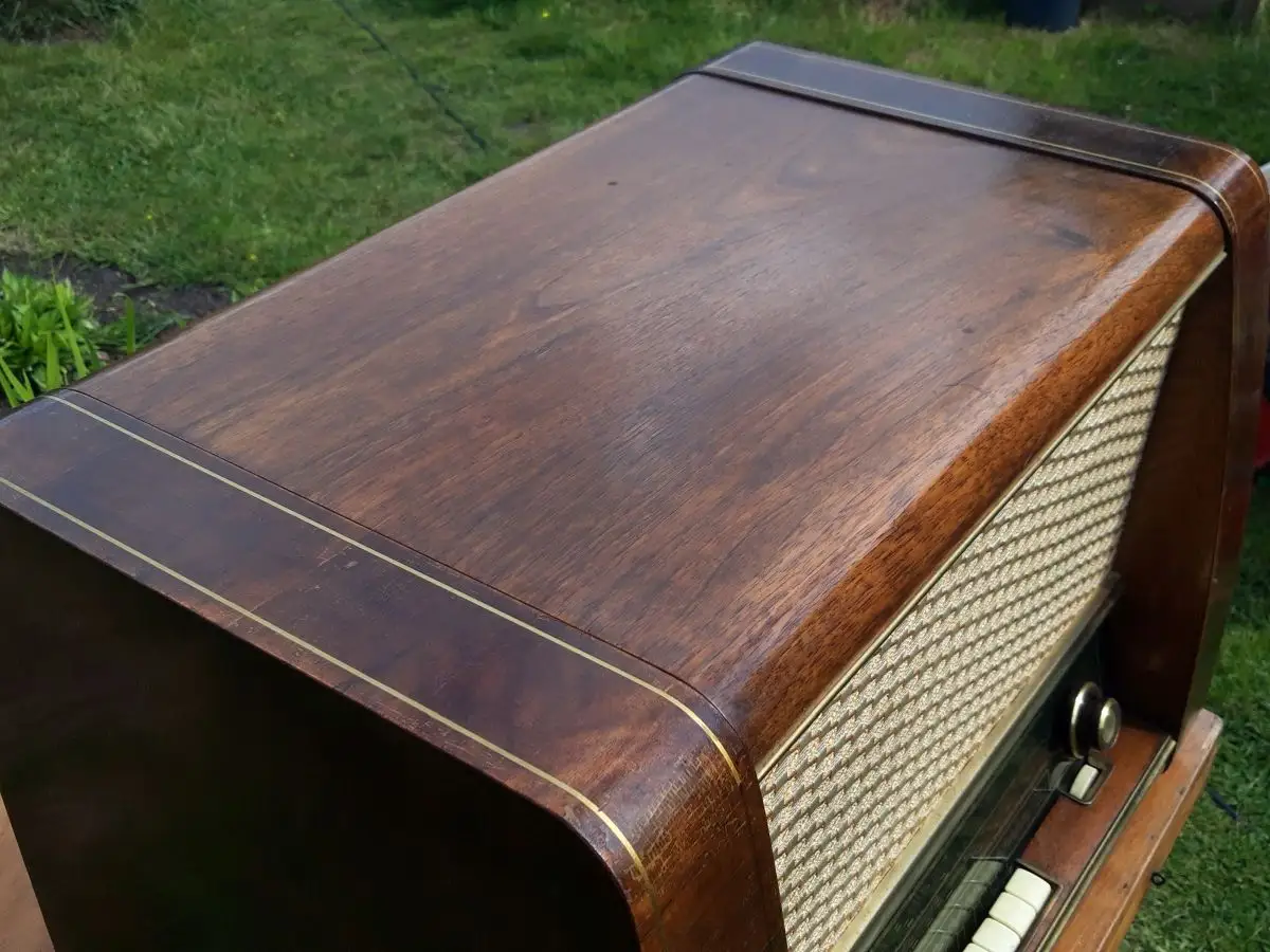 Nr. 33 Siemens Phonosuper K43 mit Plattenspieler und original Schaltplan – Baujahr 1954/55 - Röhrenradio   9
