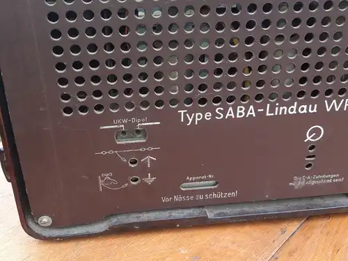 Nr. 35 Saba Lindau WP – Baujahr 1951/52 - Röhrenradio  