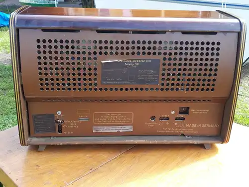 Nr. 37 Schaub-Lorenz Savoy 59 Typ 17010 – Baujahr 1958 – 60  - Röhrenradio  