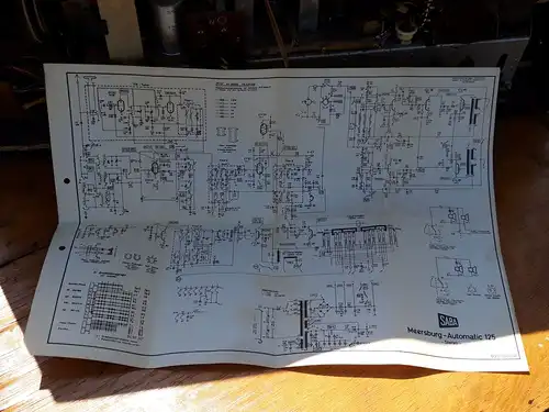 Nr. 42 Saba-Meersburg Automatic 125 Stereo mit original Schaltplan – Baujahr 1960/61 - Röhrenradio  