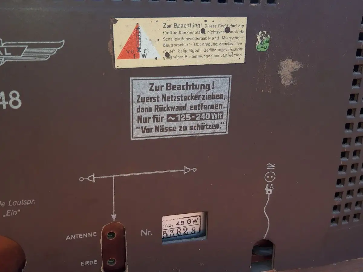 Nr. 51 Stassfurter Imperial GW48 – Baujahr 1937/38  - Röhrenradio   22