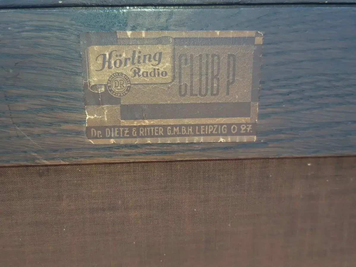 Nr. 58 Körting-Radio Club P – Lautsprecher im Gehäuse – Baujahr  1939/1940  13