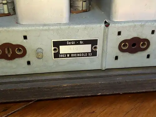 Nr. 63 Loewe Opta Rheingold 53 Typ 3953W – Baujahr  1952/1953   - Röhrenradio  