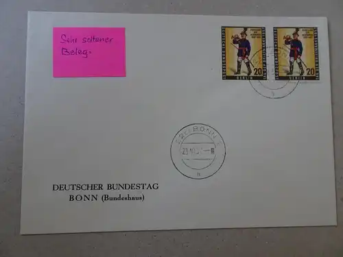Berlin 176 Postillion FDC Umschlag Deutscher Bundestag Bonn (8514)