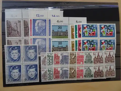 Berlin Jahrgang 1964 Viererblocks postfrisch komplett (8724)