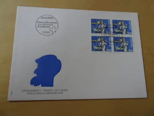 Schweiz Michel 1510 Viererblock FDC (10268)