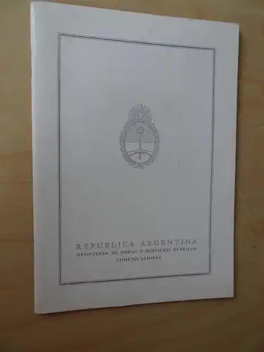 Argentinien Folder des Ministerium mit Marken (9616)