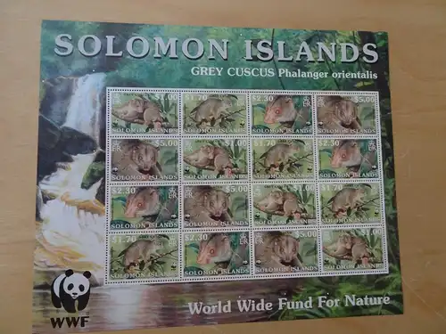 Salomon Inseln Michel 1062/65 KB WWF postfrisch (14160H)