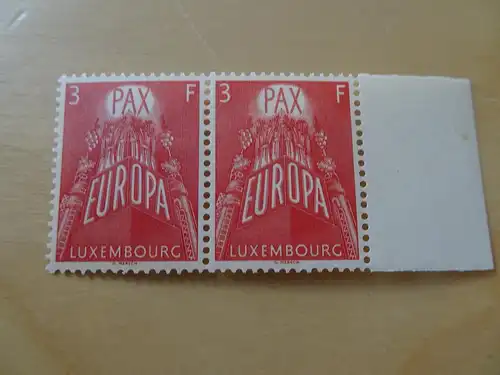 Luxemburg 573 waagrechtes Paar postfrisch Cept 1957 (11943)
