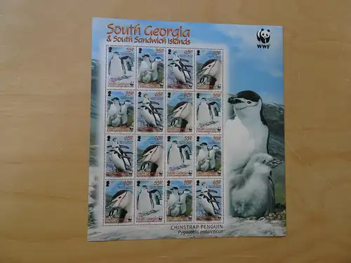 South Georgia Michel 454/57 WWF Pinguine KB postfrisch (14133H)