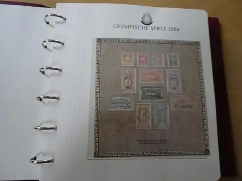 Olympia 1988 Abosammlung mit 55 Blättern (16175)