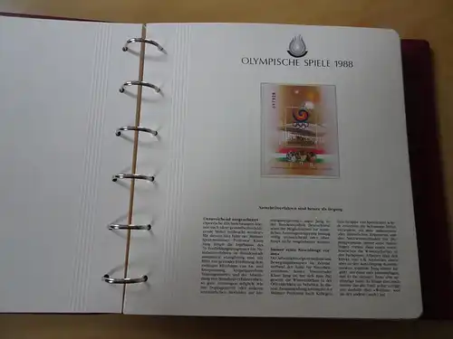 Olympia 1988 Abosammlung mit 55 Blättern (16175)