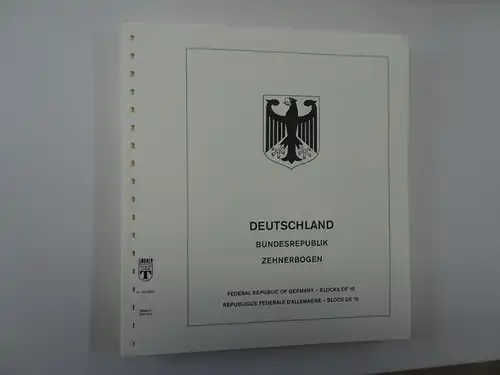 Bund Lindner T falzlos 10er Bogen Jahrgang 2001 (17649)