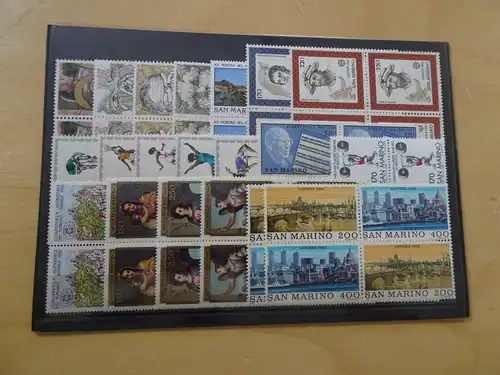 San Marino Jahrgang 1980 Viererblock postfrisch komplett (16811)