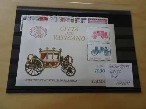 Vatikan Jahrgang 1985 postfrisch komplett (16925)