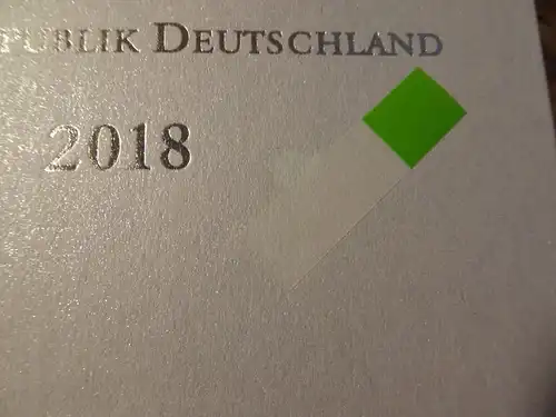 Bund Postwertzeichen Jahrbuch 2018 gestempelt (silber) (18179)