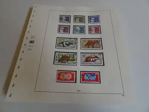 DDR Jahrgang 1970-74 gestempelt komplett inkl. Safe Blätter (18377)