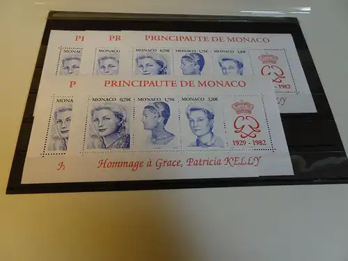 Monaco 5 Stück Michel Block 86 postfrisch Grace Kelly (18207)