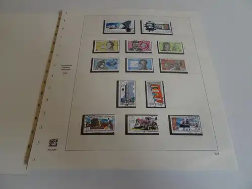 DDR Jahrgang 1980-83 gestempelt komplett inkl. Safe Blätter (18379)