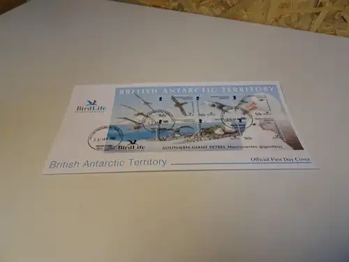 Britisch Antarktis Michel Bl. 12 FDC Vögel (20002)