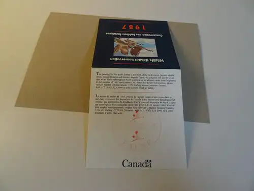 Kanada Wildlife Habitat Conservation Stamp 1987 (21354)