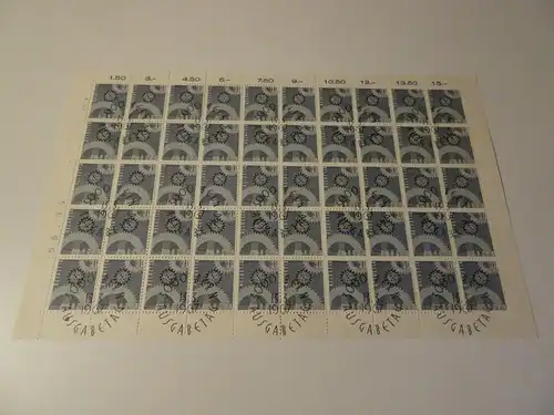Schweiz Michel 850 Bogen gestempelt Cept 1967 (22655B)