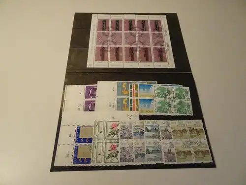 Schweiz Jahrgang 1982 gestempelt Viererblocks komplett (22256)
