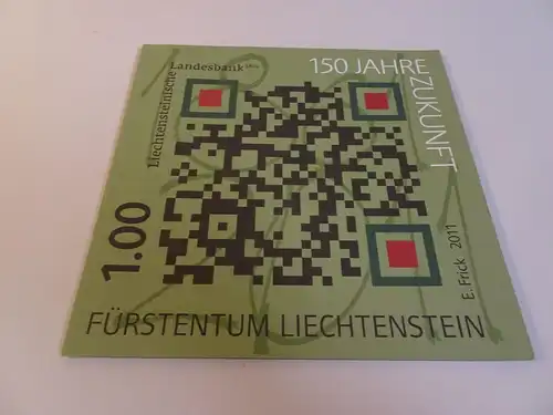 Liechtenstein Michel 1580 Folder 150 Jahre Landesbank (22719H)