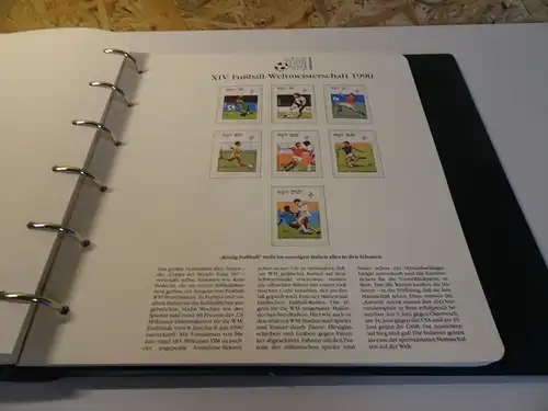 Fußball WM 1990 Abosammlung über 75 Blatt (23085)