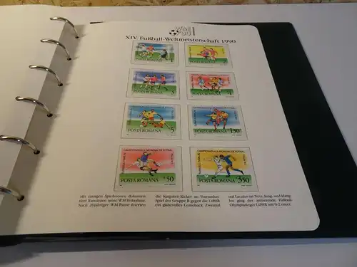 Fußball WM 1990 Abosammlung über 75 Blatt (23085)