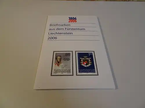 Liechtenstein Jahrgang 2006 Sonderedition postfrisch komplett (22687)