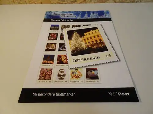 Österreich Marken Edition 20 gestempelt Adventmärkte (23637H)