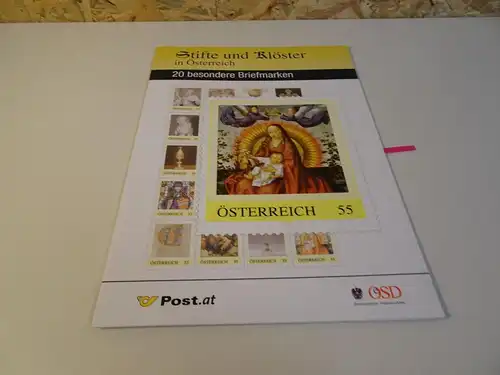 Österreich Marken Edition 20 postfrisch Stifte + Klöster (23645H)
