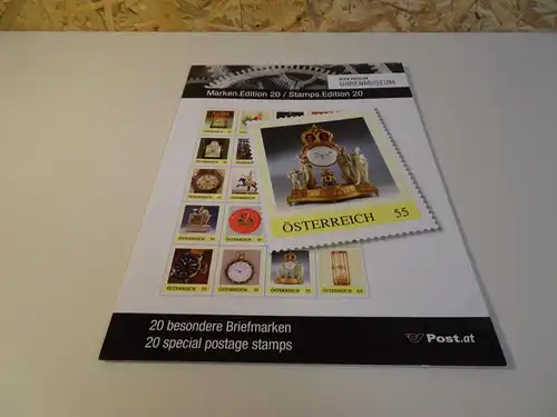 Österreich Marken Edition 20 postfrisch Uhrenmuseum (23639H)