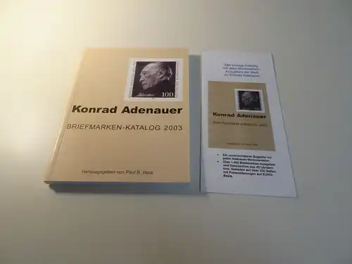 Paul B. Wink Konrad Adenauer Briefmarken-Katalog 2003 (24059)