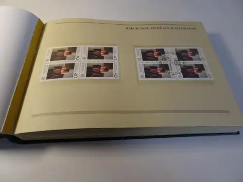 Cept 1975 Folder mit Viererblocks postfrisch + gestempelt (24496)