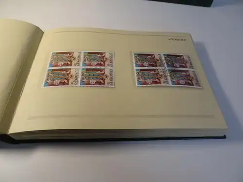 Cept 1975 Folder mit Viererblocks postfrisch + gestempelt (24496)