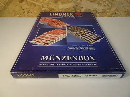 1 Lindner Münzbox Art. 2101 für 30 Münzen 36mm (25795)