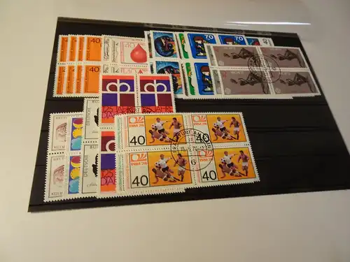 Bund 21 gestempelte Viererblocks aus 1974 (25864)