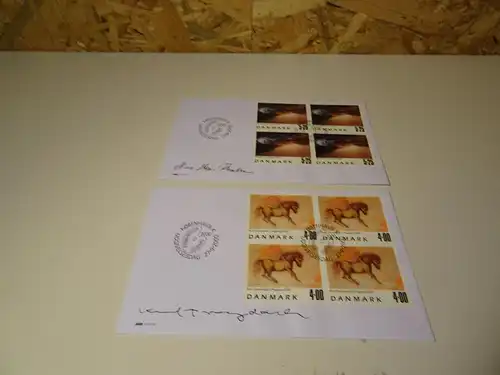 Dänemark Michel 1261-62 Viererblock FDC Kunst (26050)